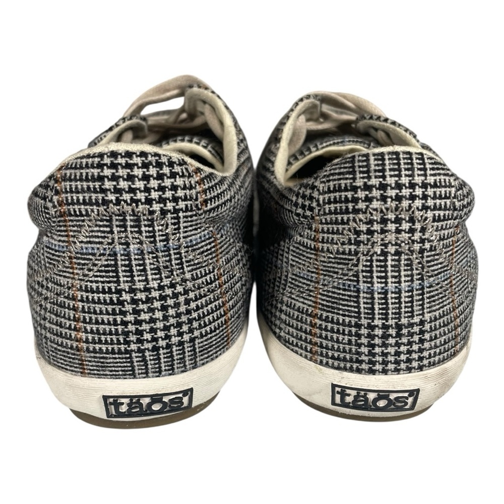 Taos Women’s Star Black Plaid Lace Canvas Comfort Sneakers Size-10 wide - Picture 5 of 9